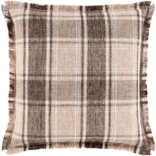 Surya Glenwood Camel 22"x22" Toss Pillow with Polyester Insert-3