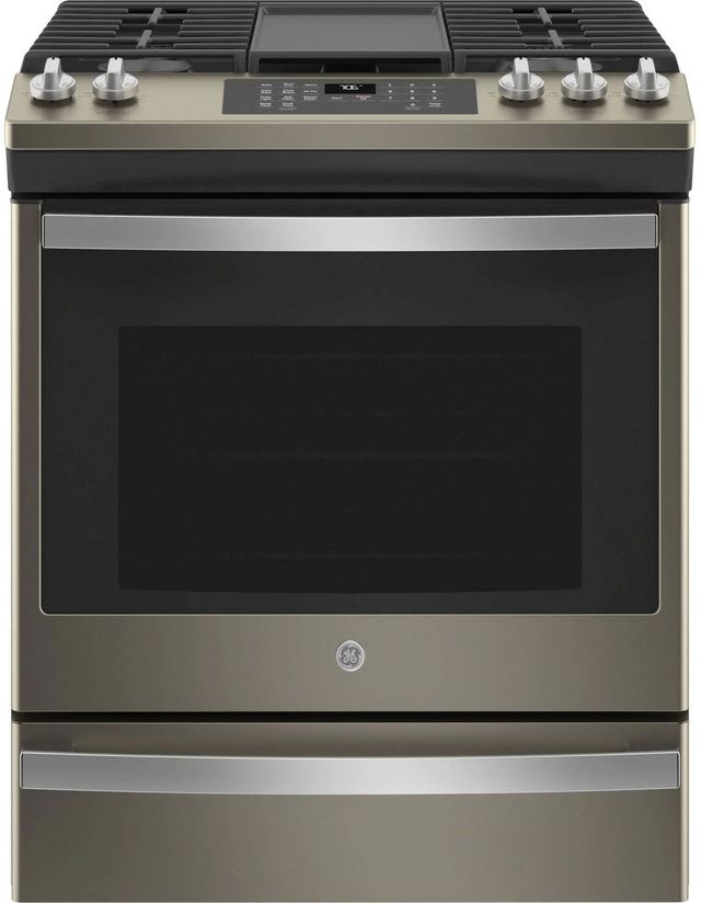GE® 30" Stainless Steel Slide In Convection Gas Range 17