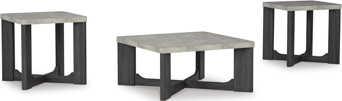 Signature Design by Ashley Sharstorm 3 Piece Two tone Gray Table