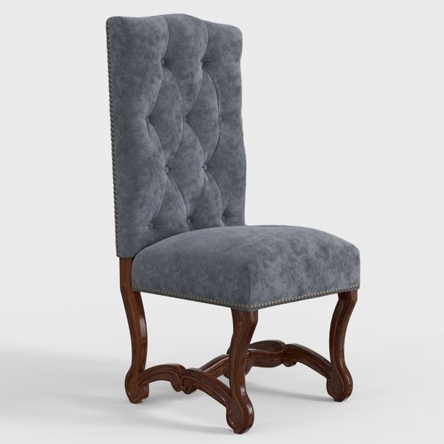 Furniture Source International Aurora Tufted Velvet Dining Chair-3