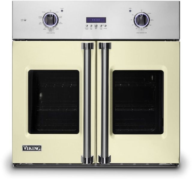 Viking® Professional 7 Series 30" Vanilla Cream Built In Single Electric French Door Wall Oven