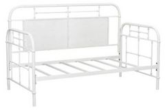 Liberty Vintage Antique White Twin Metal Day Youth Bed