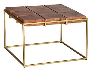 Progressive® Furniture Layover Iron Gold and Natural Bunching Table