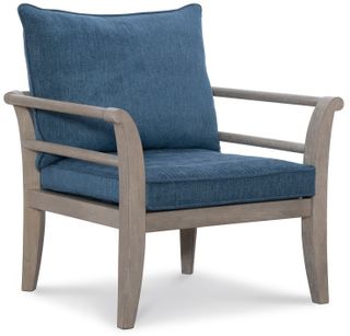 Home Furniture Outfitters Sawyer Blue Arm Chair