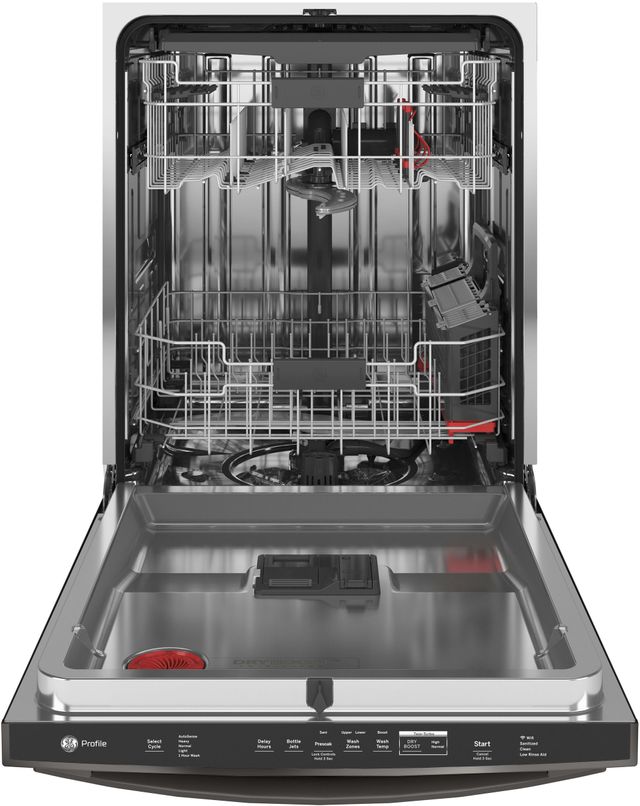 GE Profile™ 24" Black Stainless Steel Built In Dishwasher-1