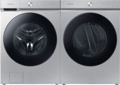 Samsung Bespoke 8700 Series Silver Steel Front Load Laundry Pair