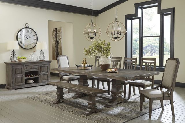 Signature Design by Ashley® Wyndahl Rustic Brown Dining Room Bench 3