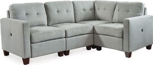 Signature Design by Ashley® Edlie 4-Piece Pewter Sectional