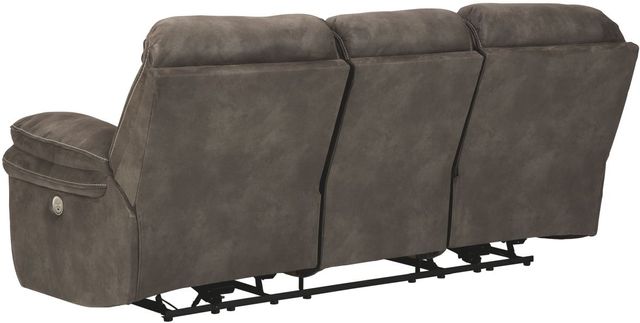 Benchcraft® Trementon Graphite Reclining Power Sofa 3