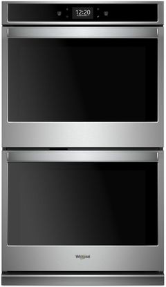 Whirlpool® 27" Black On Stainless Electric Built In Double Oven