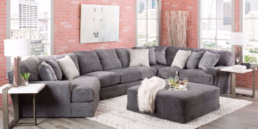 Jackson Furniture Mammoth 3-Piece Smoke Sectional Sofa Set | Van's Home ...