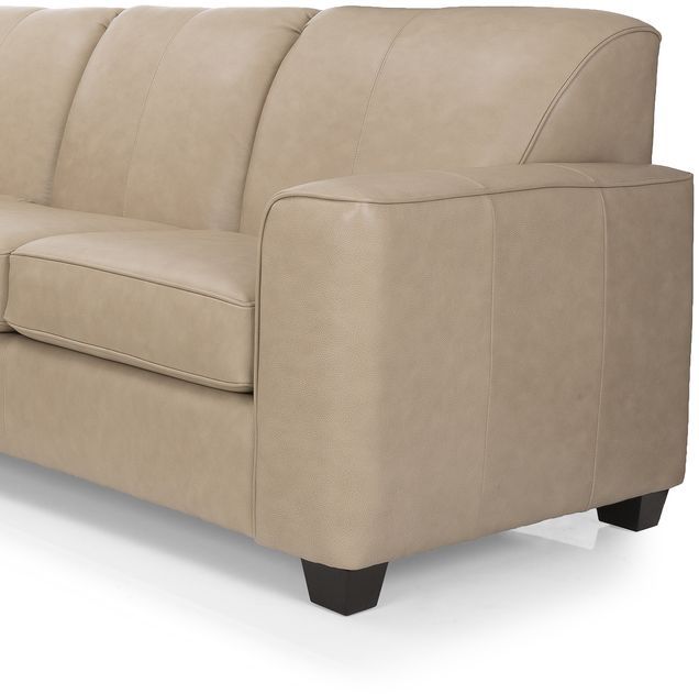 Decor-Rest® Furniture LTD 3705 2-Piece Beige Leather Sectional Sofa 1