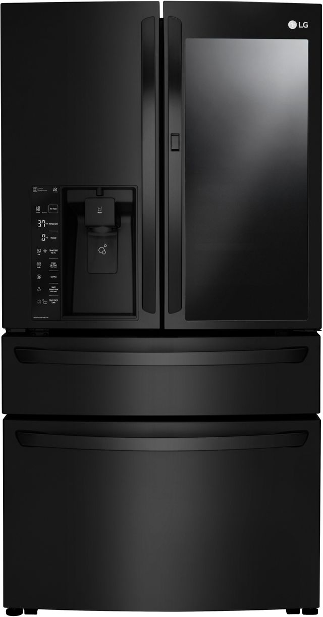 LG 22.5 Cu.Ft. Matte Black Stainless Steel Counter Depth French Door Refrigerator