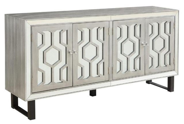 Coast2Coast Home™ Accents by Andy Stein Bose Metallic Pewter Media Credenza