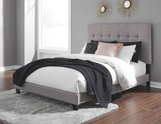 Signature Design by Ashley® Adelloni Gray King Upholstered Bed 5