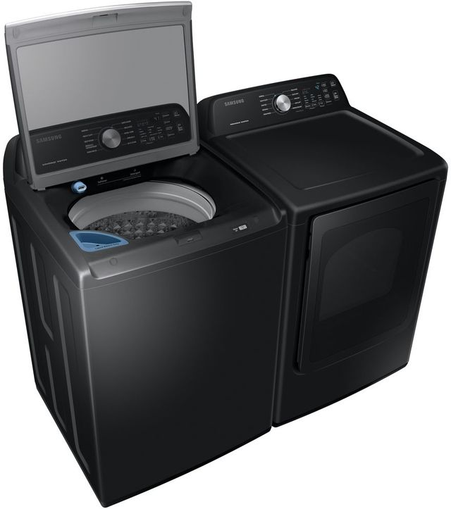 Samsung 3400 Series 7.4 Cu. Ft. Black Stainless Steel Front Load Gas Dryer 5