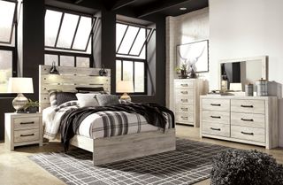 Signature Design by Ashley® Cambeck 3 Piece Whitewash King Bedroom Set