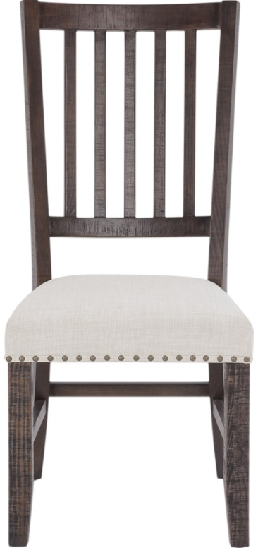 Jofran Inc. Willow Creek Chocolate Brown Slatback Dining Chair 0