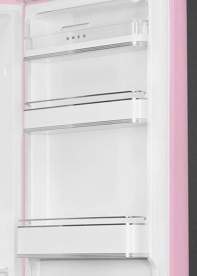 Smeg 50's Retro Style Aesthetic 11.7 Cu. Ft. Pink Bottom Freezer Refrigerator 6