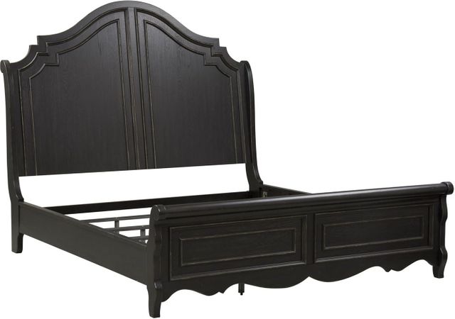 Liberty Furniture Chesapeake Antique Black King Sleigh Bed 493 Br Ksl Colder S Milwaukee Area