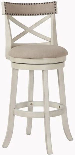 New Classic® Home Furnishings York Antique White 24" Counter Height Stool
