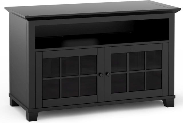 Salamander Designs® SDAV1 AV Cabinet-Matte Black. Floor Display Cabinet. 