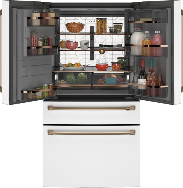 Réfrigérateur à portes françaises de 36 po Cafe™ de 27,6 pi³ - Acier inoxydable 16
