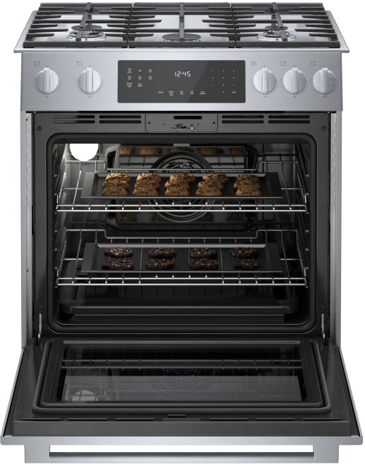 Bosch 800 Series 30" Slide In Gas Range Appliances, Refrigerators