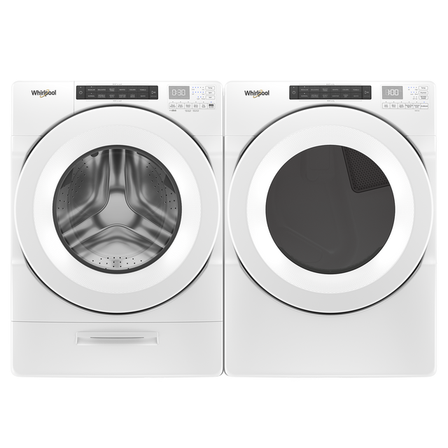 Whirlpool® White Front Load Laundry Pair 0