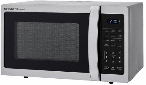 Sharp® Carousel® 0.9 Cu. Ft. Stainless Steel Countertop Microwave Oven-3
