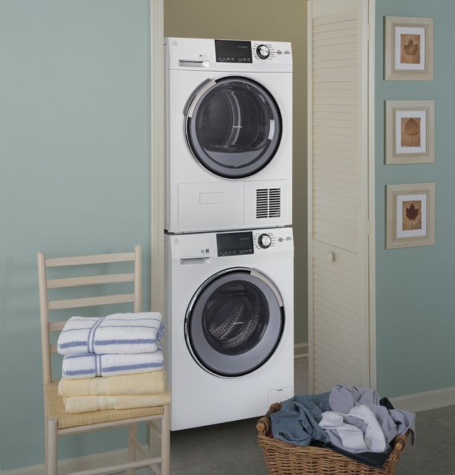 GE® 4.0 Cu. Ft. White Front Load Electric Dryer 7