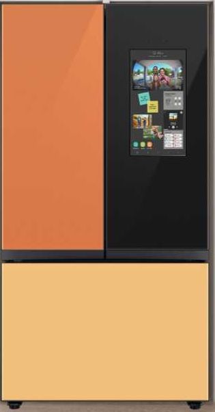 Samsung Bespoke 30 Cu. Ft. Charcoal Glass/Panel Ready French Door Refrigerator 2