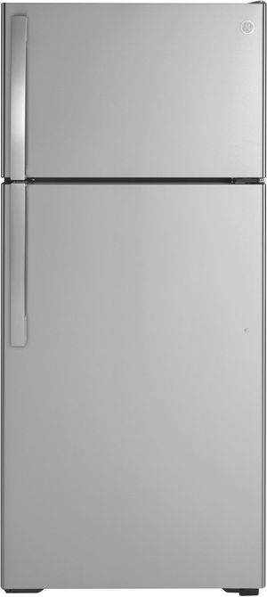OUT OF BOX GE® 16.6 Cu. Ft. Stainless Steel Top Freezer Refrigerator