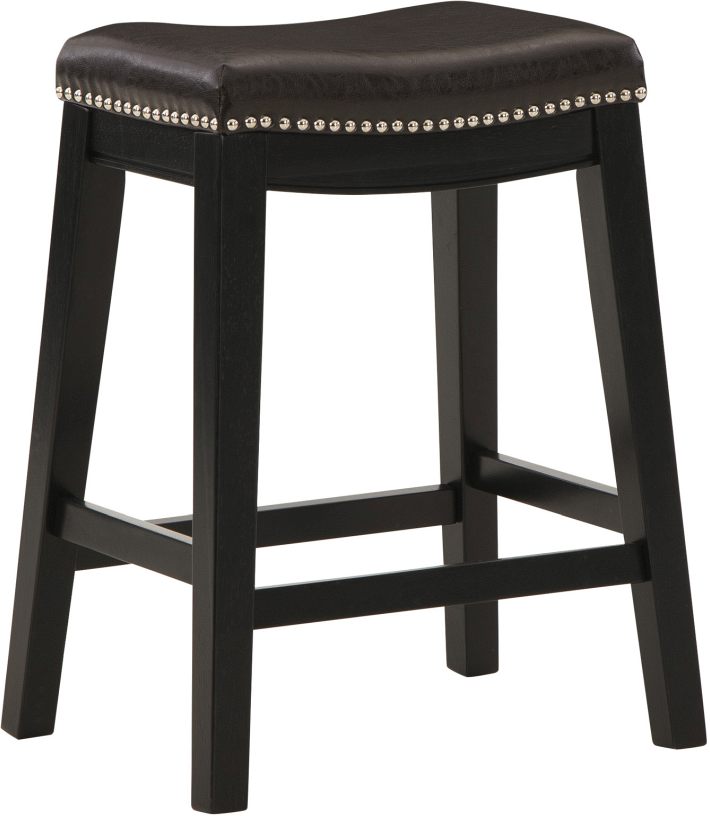 dark brown counter height stools