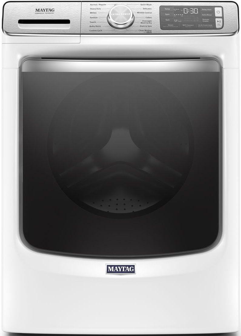 Maytag® 5.0 Cu. Ft. White Front Load Washer