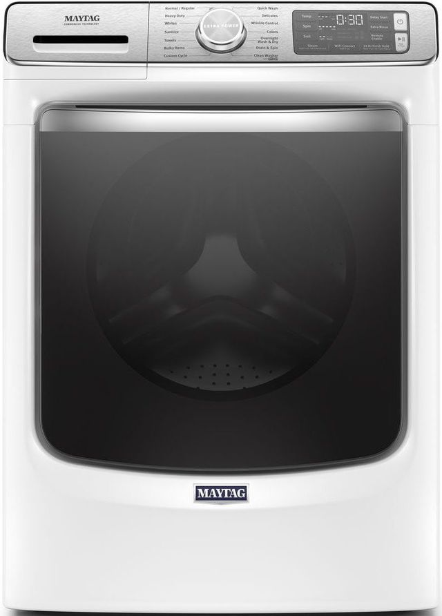 Maytag® 5.8 Cu. Ft. White Front Load Washer 10