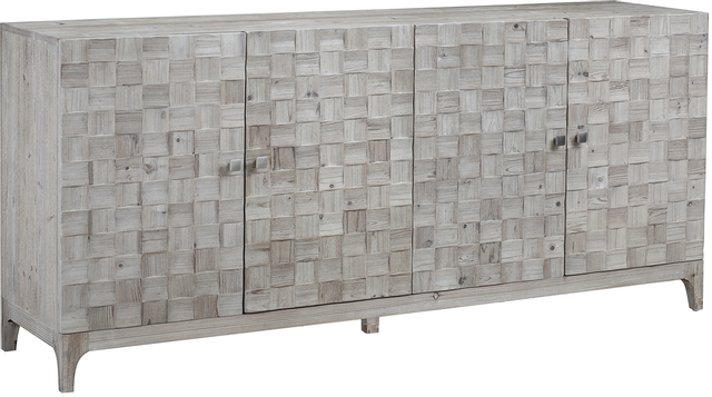 Dovetail Furniture Rowell Mega Gray White Sideboard-0