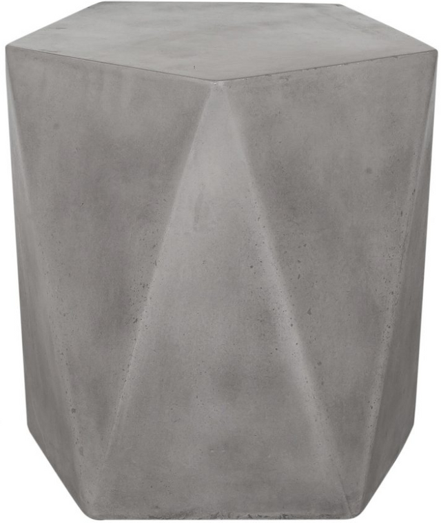 Moe's Home Collections Gem Gray Outdoor Stool 0