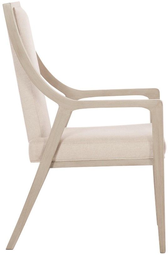 Bernhardt Axiom Neutral Tone/Linear Grey Dining Arm Chair 2