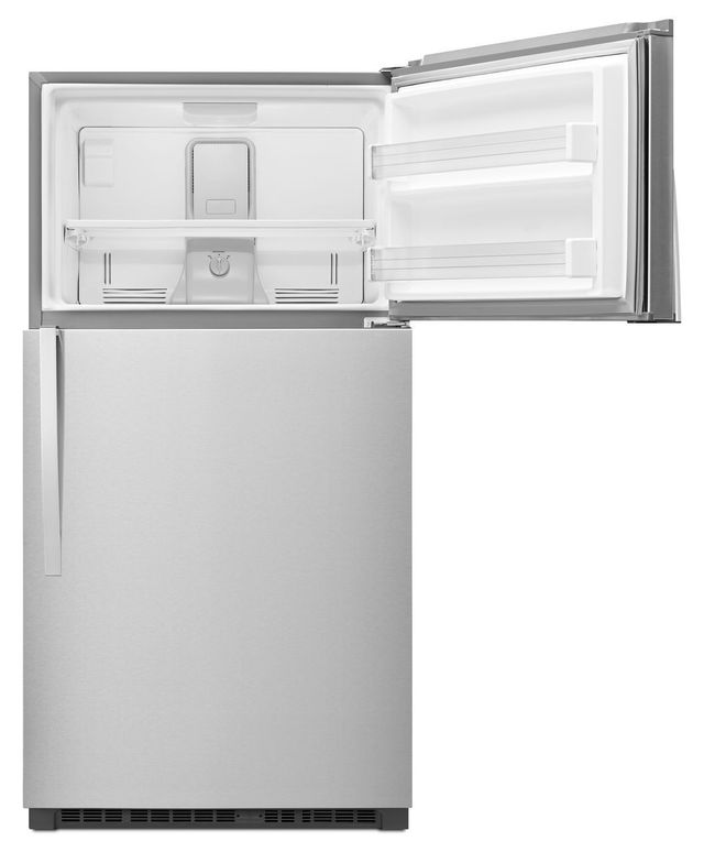 Whirlpool® 21.3 Cu. Ft. Top Freezer Refrigerator-Monochromatic Stainless Steel 4