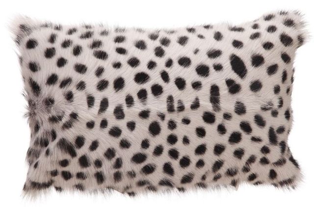 Moe's Home Collection Goat Light Grey Fur Spotted Bolster 0