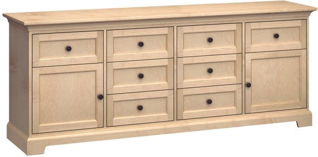 Howard Miller® Customizable TV Console with Dual Cabinets and Eight Drawers