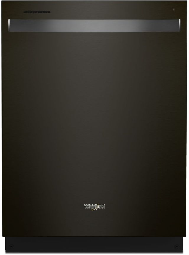 Whirlpool® 24" Black Stainless Built In Dishwasher-0