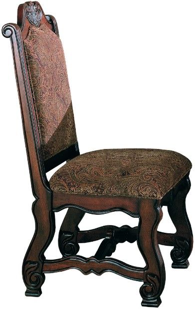 Crown Mark Neo Renaissance Brown Dining Side Chair