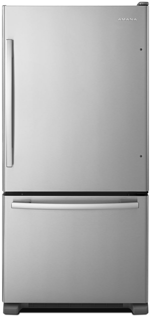 Whirlpool 22.07-cu ft Bottom-Freezer Refrigerator with Ice Maker (White)  ENERGY STAR in the Bottom-Freezer Refrigerators department at