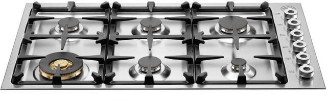 Bertazzoni Professional Series 36" Stainless Steel Gas Drop In Cooktop-QB36600X-0