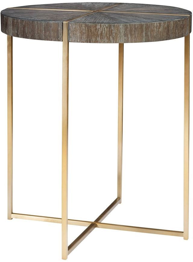 Uttermost® Taja Brushed Brass Accent Table-0