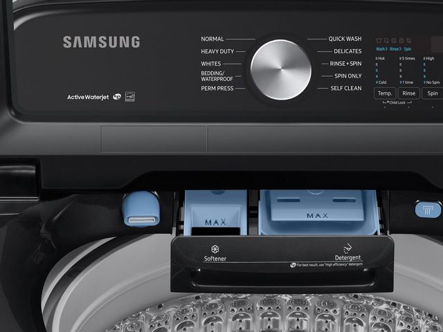 Samsung 5.0 Cu. Ft. Brushed Black Top Load Washer 8
