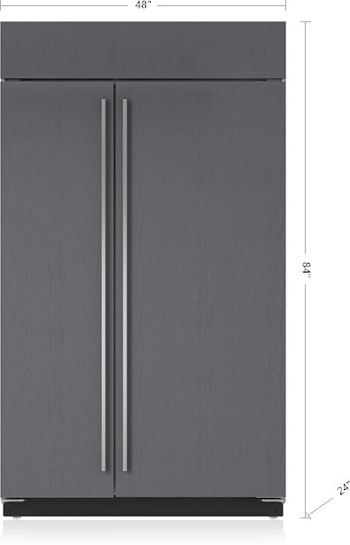 Sub-Zero® 28.2 Cu. Ft. Overlay Built In Side By Side Refrigerator 4