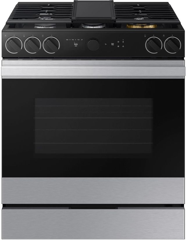 Samsung Bespoke 30 Fingerprint Resistant Stainless Steel Slide In Gas Range Home Appliance 8662